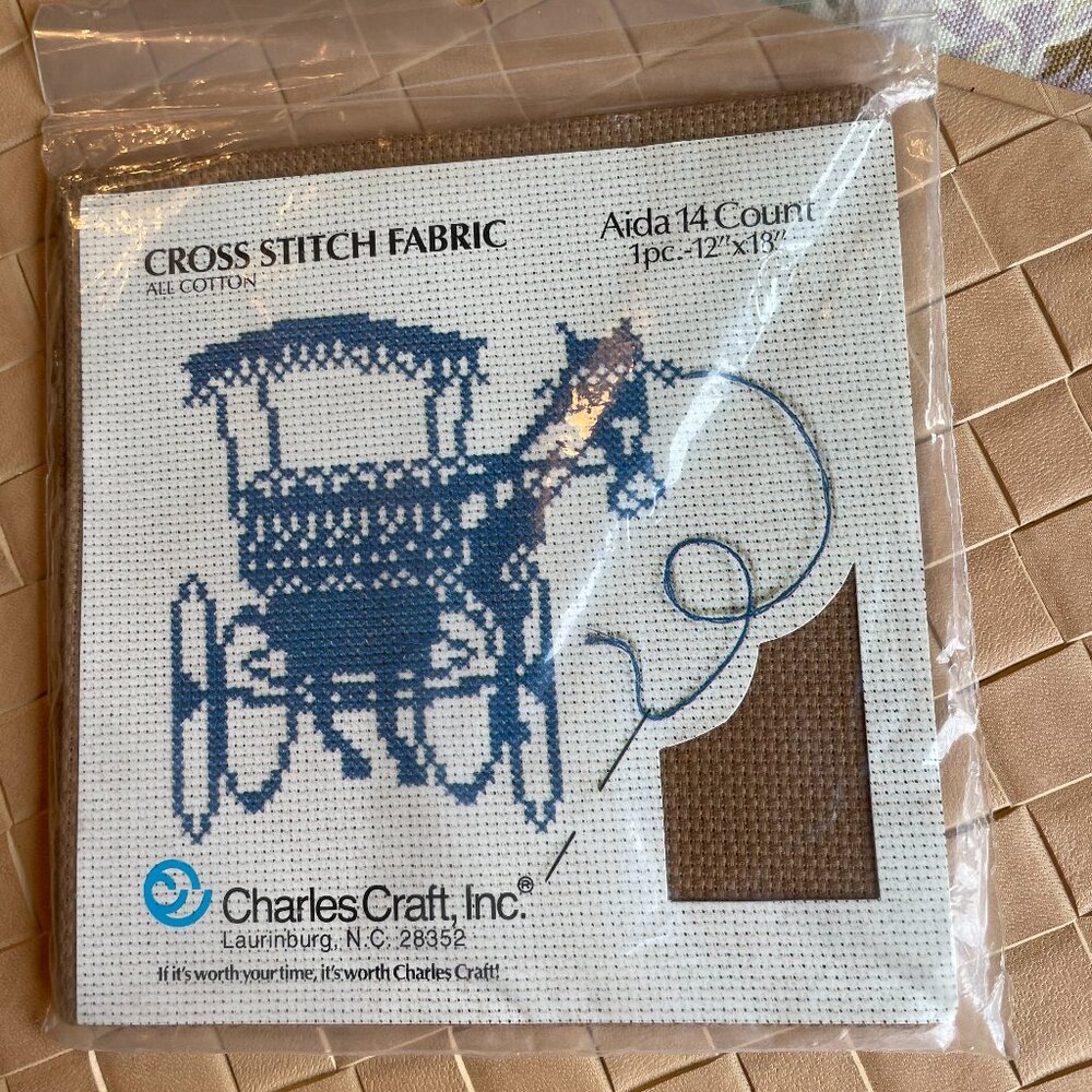 Charles Craft, Inc Cross Stitch Fabric 12" x 18" Brown New